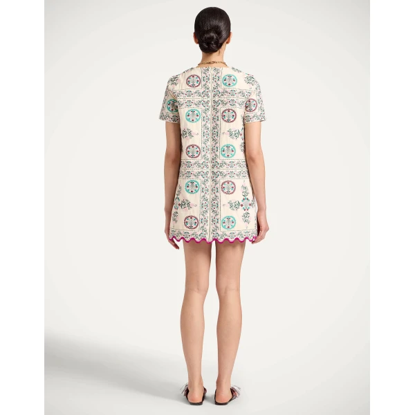 La DoubleJ Swing Dress Riptide Midnight Blue in Silk Twill - Dresses - Milanese Maximalist Fashion at Luxury Shoes 