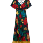 La DoubleJ Swing Dress Swathe Pink in Silk Twill - Dresses - Milanese Maximalist Fashion at Luxury Shoes 
