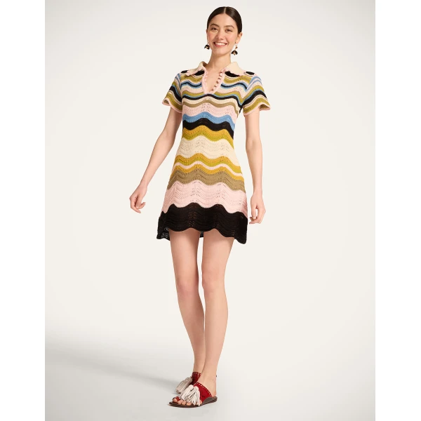 La DoubleJ Turn Around Dress Lemuria Placée Pink in Crepe De Chine - Dresses - Milanese Maximalist Fashion at Luxury Shoes 