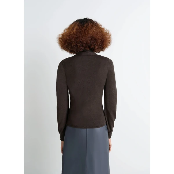 Lemaire Asymmetrical Sleeveless Cardigan in Merino Blend - Knitwear - Parisian Minimalist Luxury at Luxury Shoes 