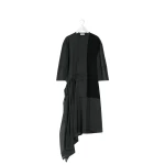 Lemaire Blouse Dress with Pleats in Silk - Dresses - Parisian Minimalist Luxury at Luxury Shoes 