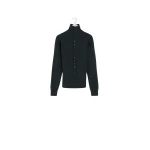 Lemaire Buttoned Fitted Cardigan in Fine Wool - Knitwear - Parisian Minimalist Luxury at Luxury Shoes 