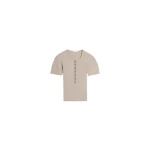 Lemaire Fitted Henley in Jersey - Tops - Parisian Minimalist Luxury at Luxury Shoes 