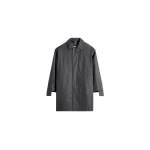 Lemaire Raincoat in Resinated Cotton - Coats - Parisian Minimalist Luxury at Luxury Shoes 