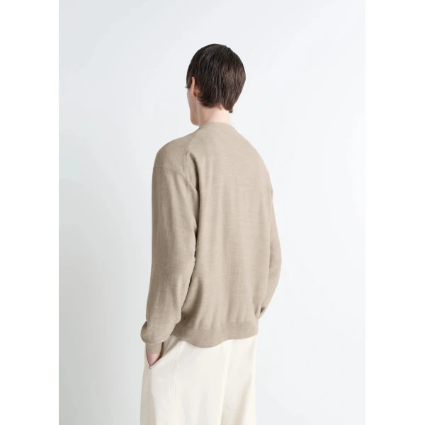 Lemaire Relaxed Twisted Cardigan in Merino Blend - Knitwear - Parisian Minimalist Luxury at Luxury Shoes 