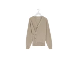 Lemaire Relaxed Twisted Cardigan in Merino Blend - Knitwear - Parisian Minimalist Luxury at Luxury Shoes 