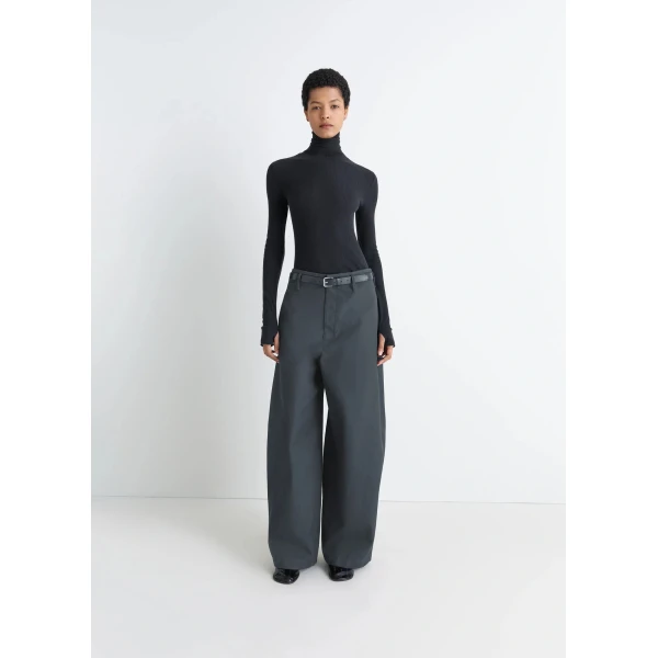 Lemaire Seamless High Neck Top in Fine Wool - Tops - Parisian Minimalist Luxury at Luxury Shoes 