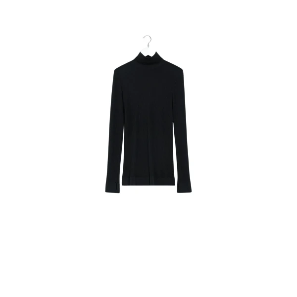 Lemaire Seamless High Neck Top in Fine Wool - Tops - Parisian Minimalist Luxury at Luxury Shoes 