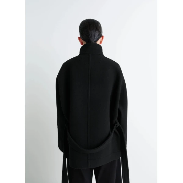 Lemaire Short Duffle Coat in Wool - Coats - Parisian Minimalist Luxury at Luxury Shoes 