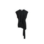 Lemaire Sleeveless Buttoned Top in Merino Blend - Tops - Parisian Minimalist Luxury at Luxury Shoes 