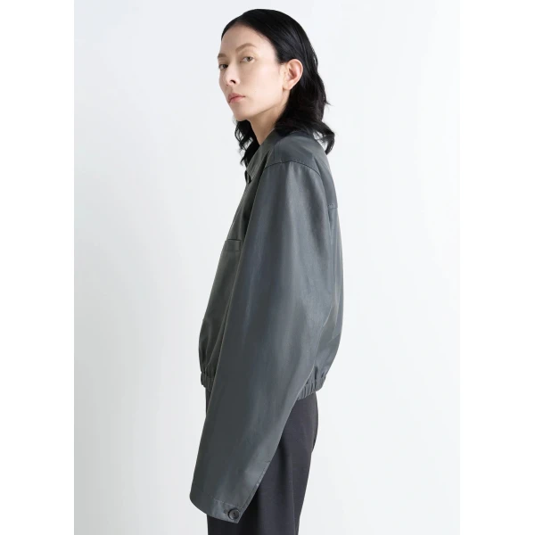 Lemaire Soft Leather Blouson - Jackets - Parisian Minimalist Luxury at Luxury Shoes 