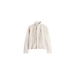 Lemaire Soft Pleated Blouson in Cotton Satin - Jackets - Parisian Minimalist Luxury at Luxury Shoes 