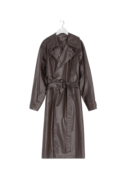 Lemaire Trench Coat in Coated Cotton - Coats - Parisian Minimalist Luxury at Luxury Shoes 