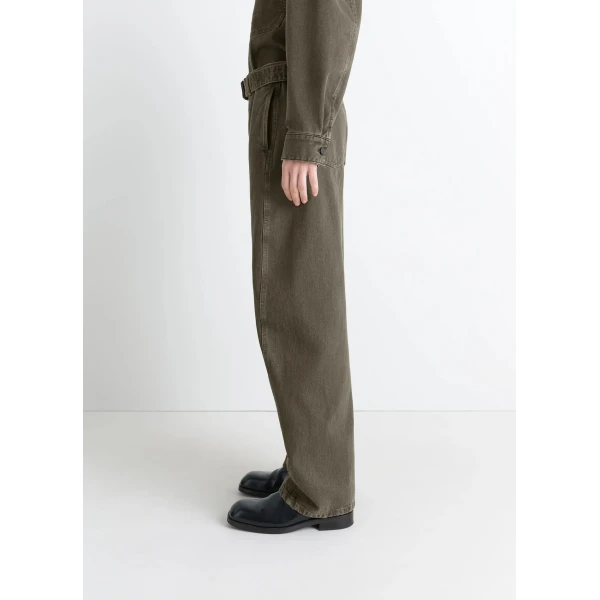 Lemaire Twisted Belted Pants in Denim - Pants - Parisian Minimalist Luxury at Luxury Shoes 