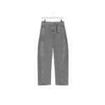 Lemaire Twisted Belted Pants in Denim - Pants - Parisian Minimalist Luxury at Luxury Shoes 