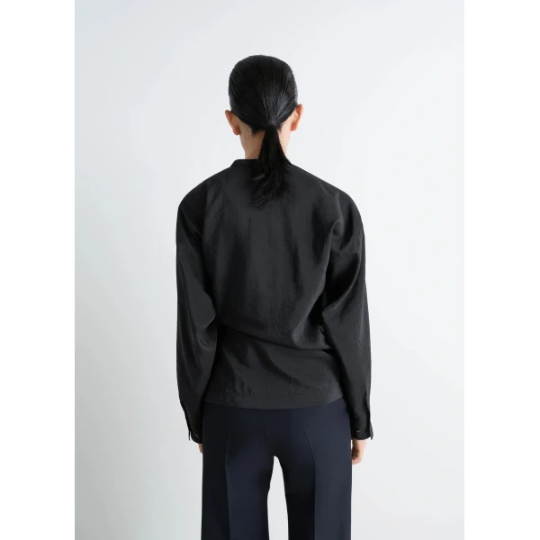 Lemaire Twisted Top in Dry Silk - Tops - Parisian Minimalist Luxury at Luxury Shoes 