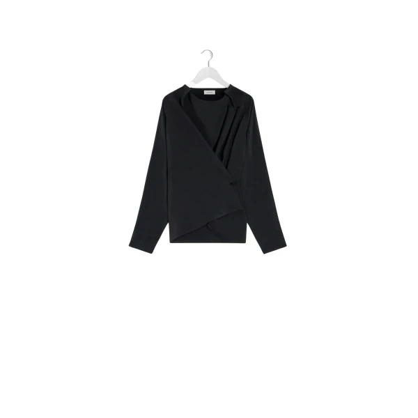 Lemaire Twisted Top in Dry Silk - Tops - Parisian Minimalist Luxury at Luxury Shoes 