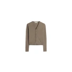 Lemaire V Neck Buttoned Cardigan in Fine Wool - Knitwear - Parisian Minimalist Luxury at Luxury Shoes 