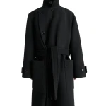 Lemaire Wrap Coat in Wool - Coats - Parisian Minimalist Luxury at Luxury Shoes 