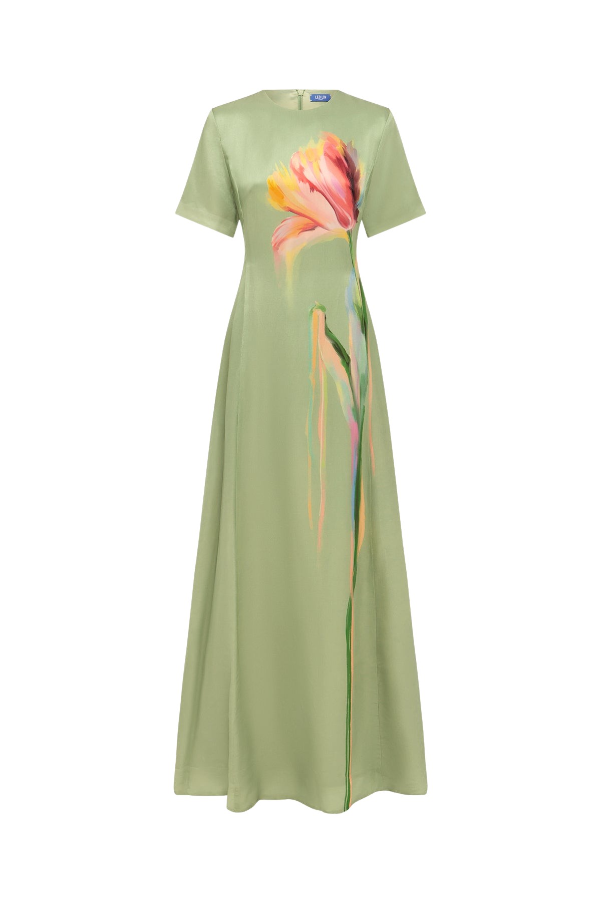 Leo-Lin-Alice-840874_nobg Leo Lin Alice Short Sleeve Maxi Dress - Leo Lin Dress - Australian Luxury Fashion - Shop at Luxury Shoes