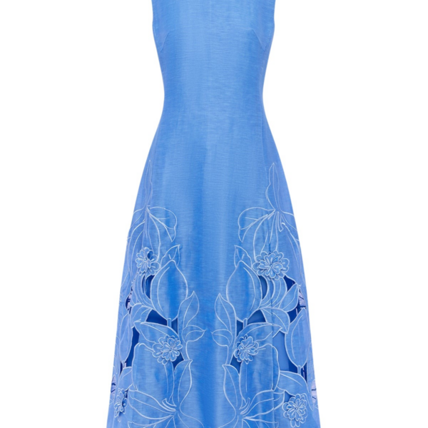 Leo Lin Cleo Appliqué Sleeveless Midi Dress - Leo Lin Dress - Australian Luxury Fashion - Shop at Luxury Shoes 