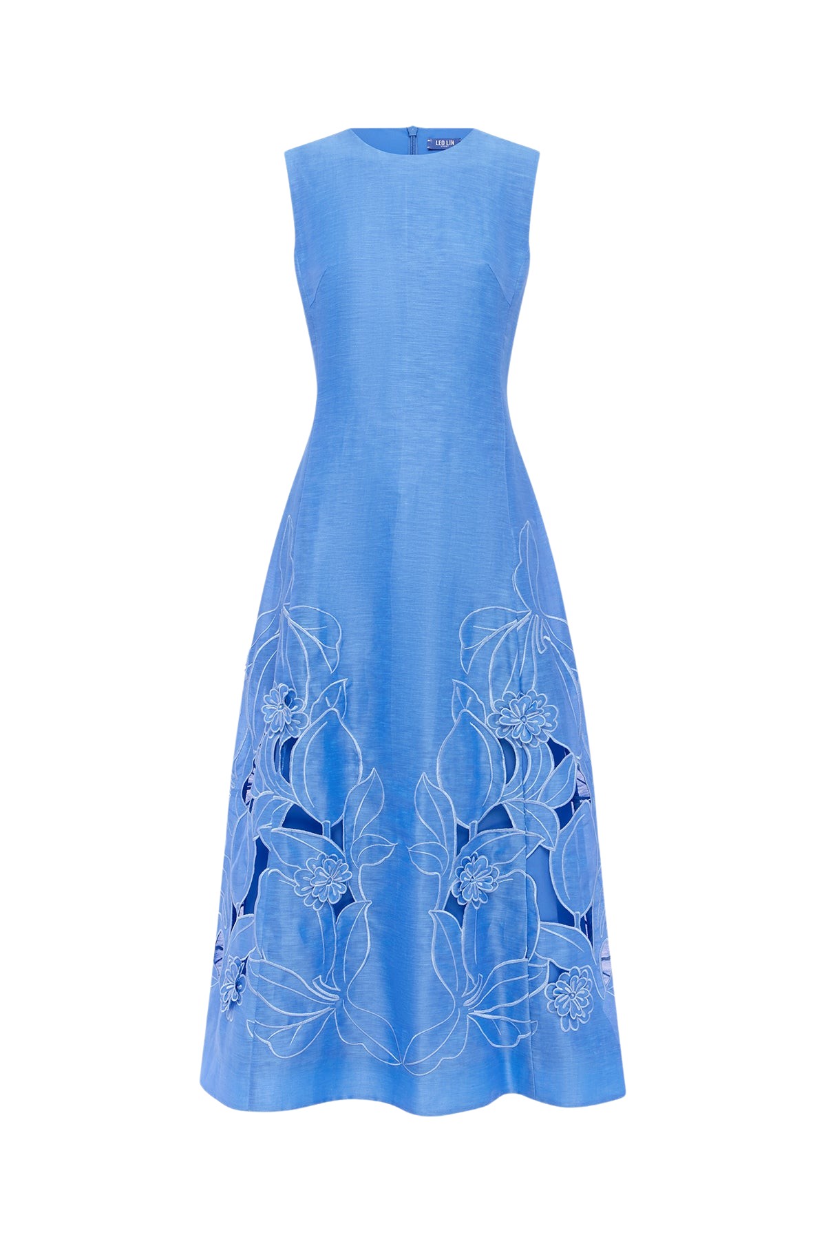 Leo-Lin-Cleo-878919_nobg Leo Lin Cleo Appliqué Sleeveless Midi Dress - Leo Lin Dress - Australian Luxury Fashion - Shop at Luxury Shoes