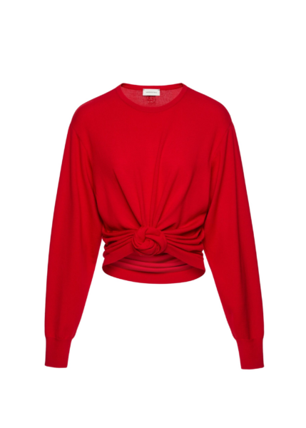 Magda Butrym Knotted longsleeve in red