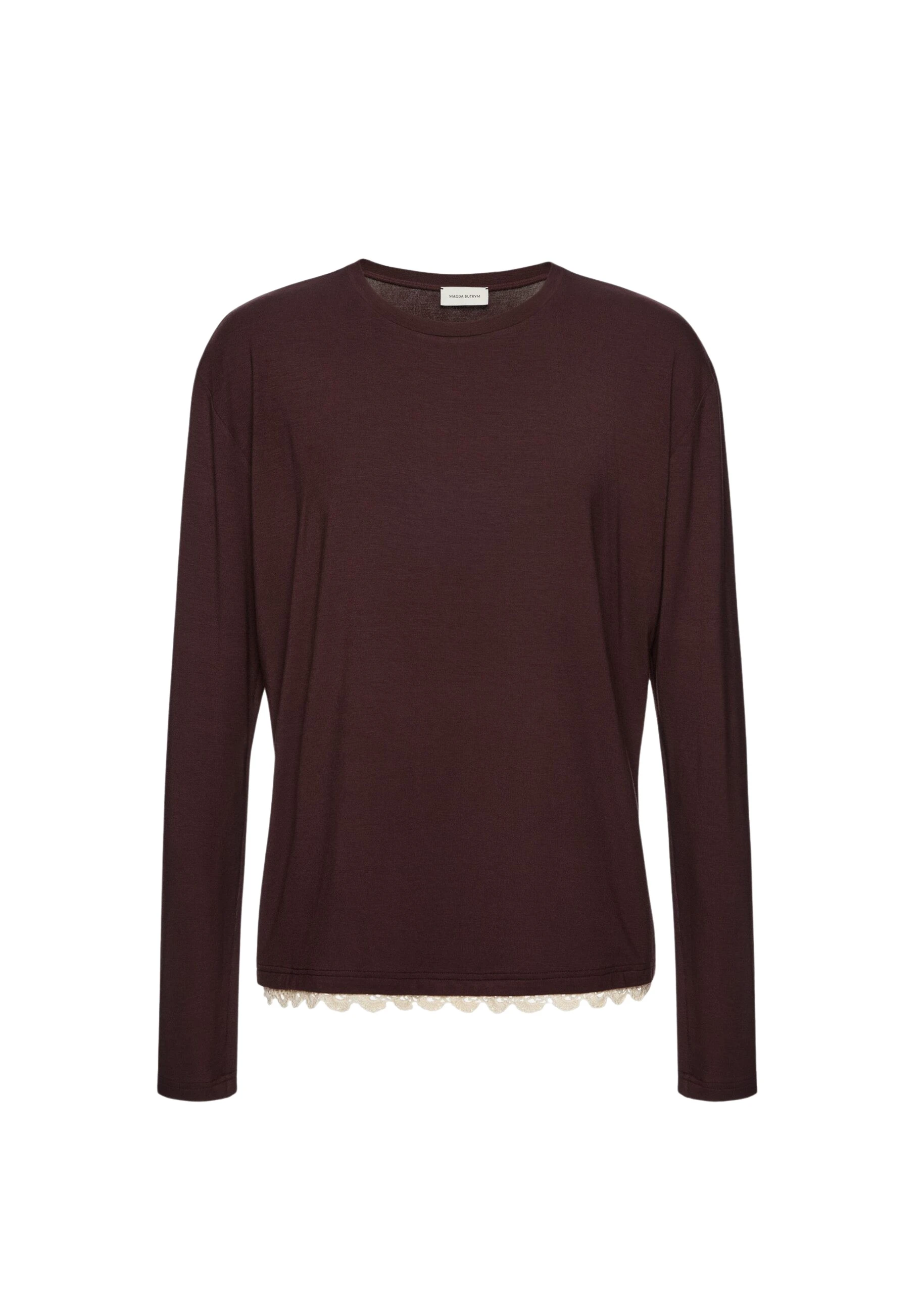 Magda-Butrym-Long-sleeve-blouse-with-crochet-hem-in-brown-3-scaled89881_nobg Magda Butrym Long-sleeve blouse with crochet hem in brown
