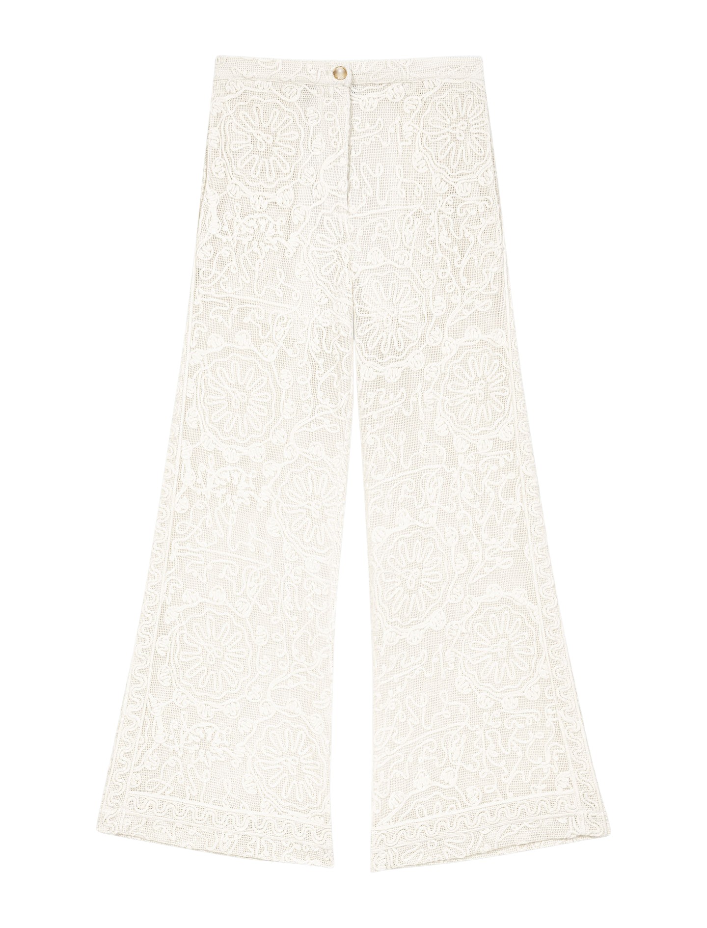 Maje-Guipure-Lace-Trousers78309_nobg Maje Pant Parisian Accessible Luxury Clothing at Luxury Shoes