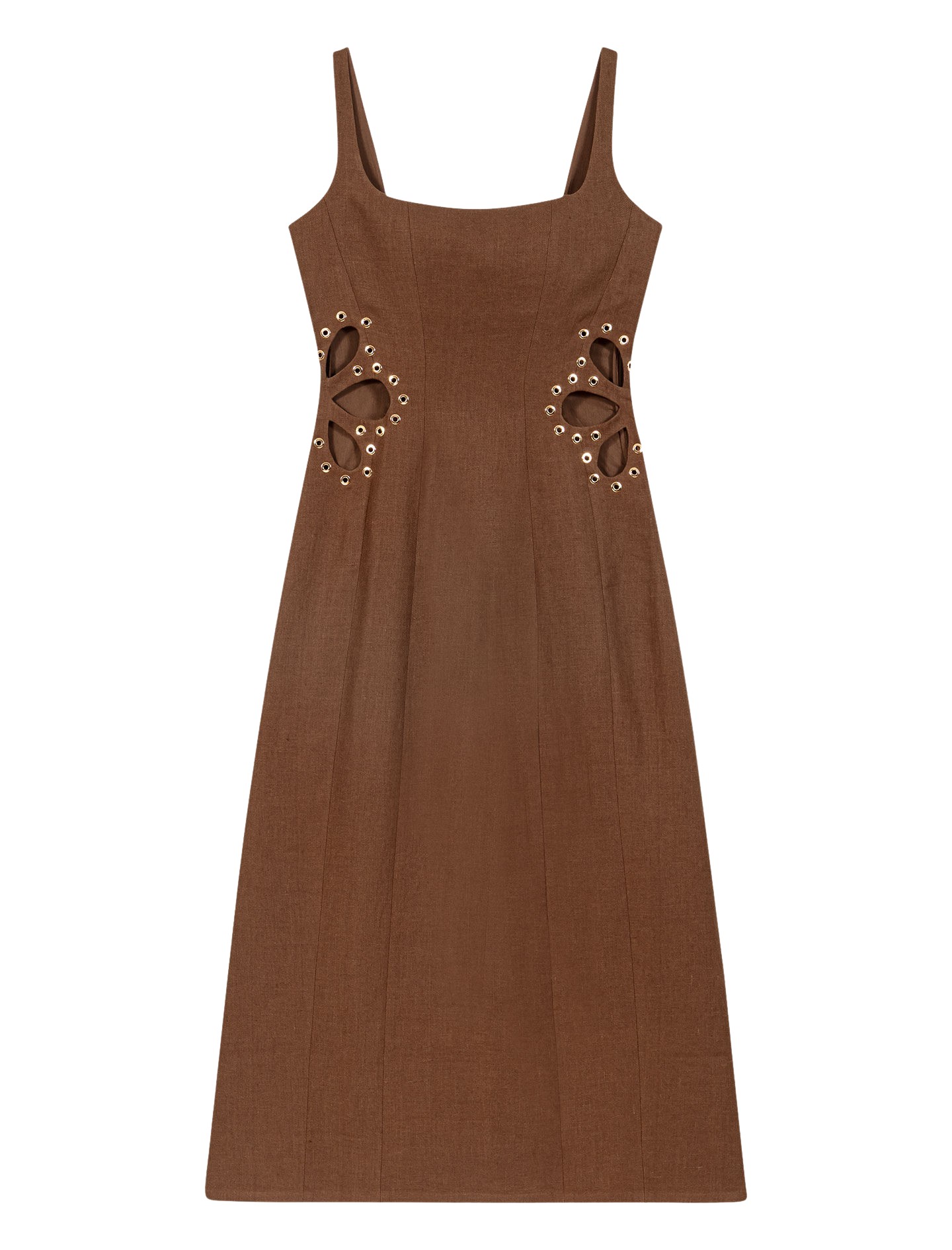 Maje-Linen-Blend-Maxi-Dress90146_nobg Maje Dress Parisian Accessible Luxury Clothing at Luxury Shoes
