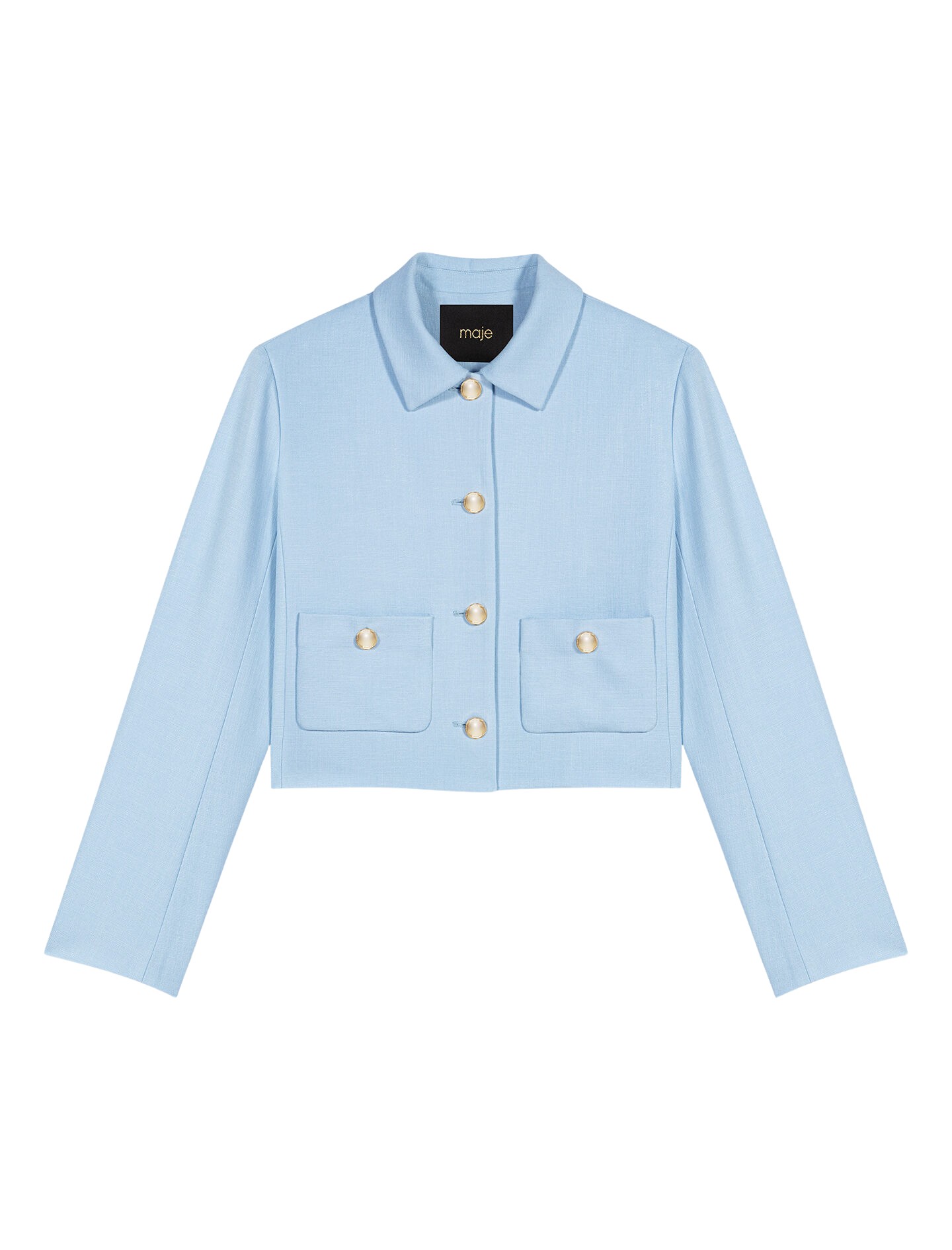 Maje-Short-Single-Breasted-Jacket76610_nobg Maje Jacket Parisian Accessible Luxury Clothing at Luxury Shoes