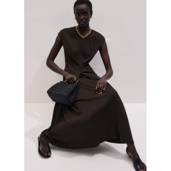 Bouclé Rib Jersey - Dresses - Intelligent British Fashion at Luxury Shoes 