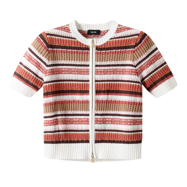 ME+EM Double Zip Knit Tee