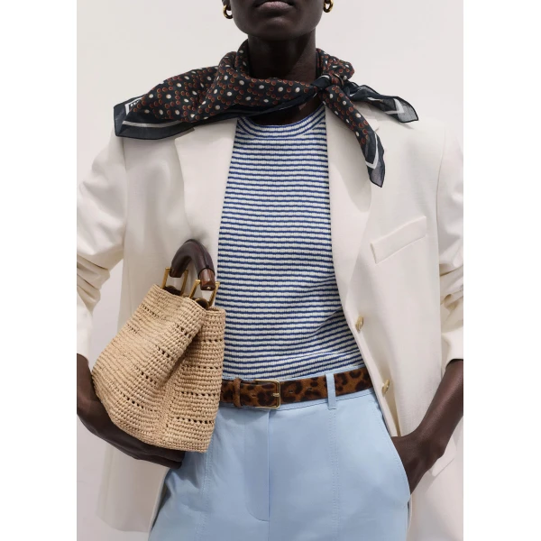 Textured Jersey - Tops - Intelligent British Fashion at Luxury Shoes 