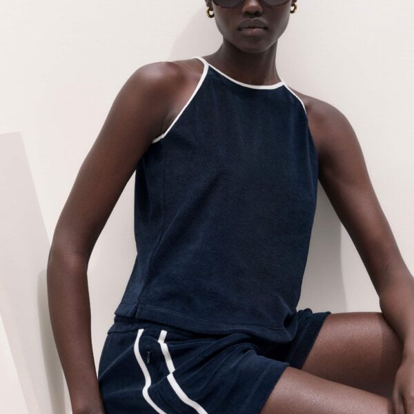 Toweling Jersey - Tops - Intelligent British Fashion at Luxury Shoes 