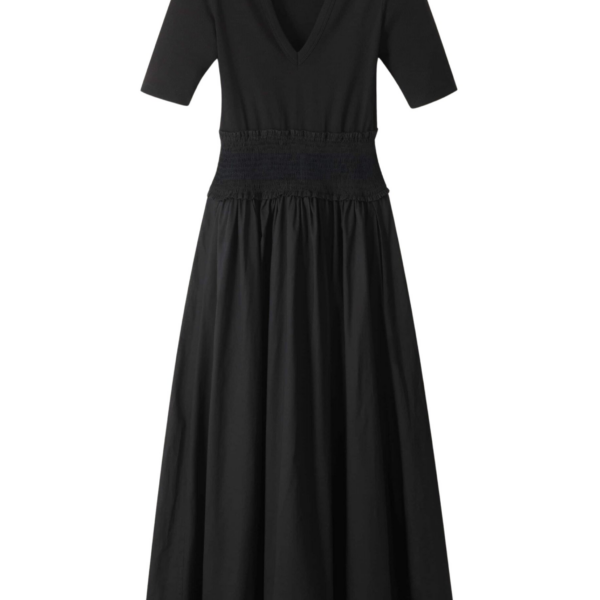 ME+EM Mixed Media Maxi Dress