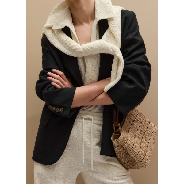 Textured Jersey - Tops - Intelligent British Fashion at Luxury Shoes 