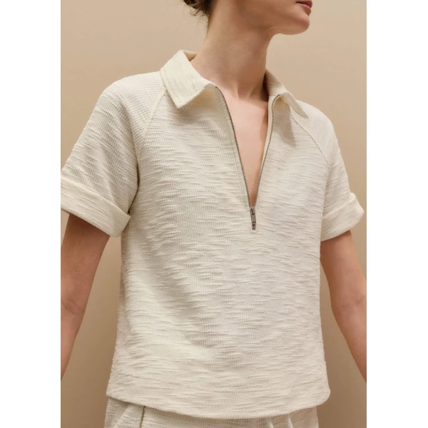 Textured Jersey - Tops - Intelligent British Fashion at Luxury Shoes 