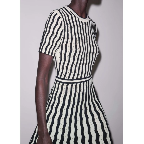 ME+EM Stripe Knit Maxi Dress