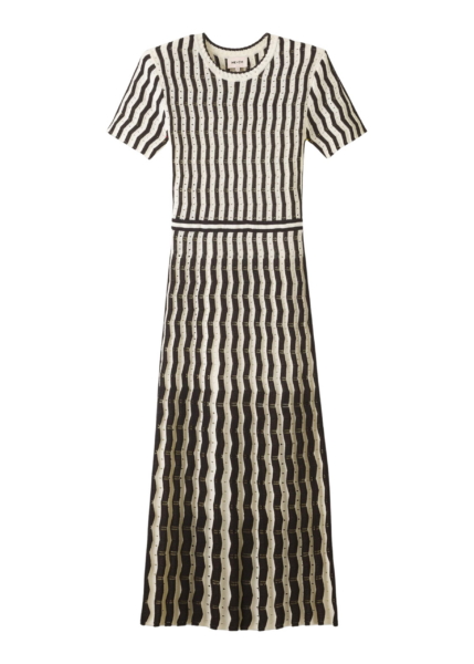 ME+EM Stripe Knit Maxi Dress
