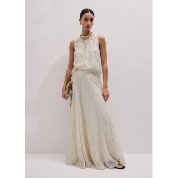 Embroidered Tulle - Tops - Intelligent British Fashion at Luxury Shoes 