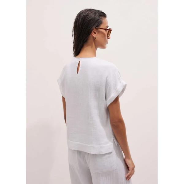 Cotton Cheesecloth - Tops - Intelligent British Fashion at Luxury Shoes 