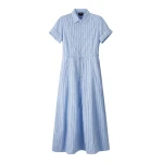 ME+EM Zip Neck Shirt Dress