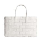 Khaite Maxi Intreccio Tote in White/black - Multicolour Totes & Top-Handle Bags - The Lotus Tote Bag - Shop at Luxury Shoes 