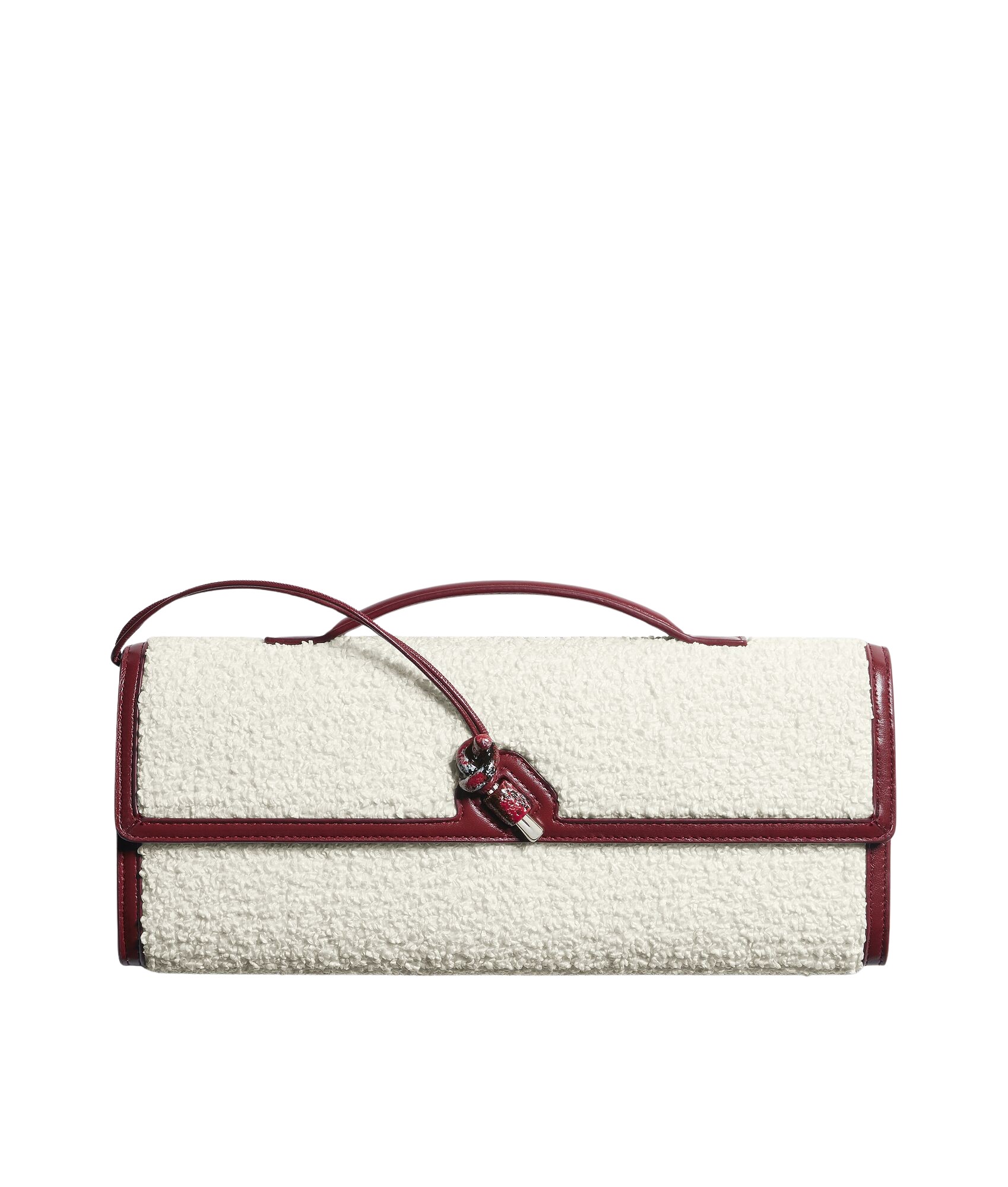 Multicolour-Womens-Andiamo-Clutch-in-Whitelava-red-coveti56600_nobg Khaite Women's Andiamo Clutch in White/lava red - Multicolour Clutch Bags - The Lotus Tote Bag - Shop at Luxury Shoes