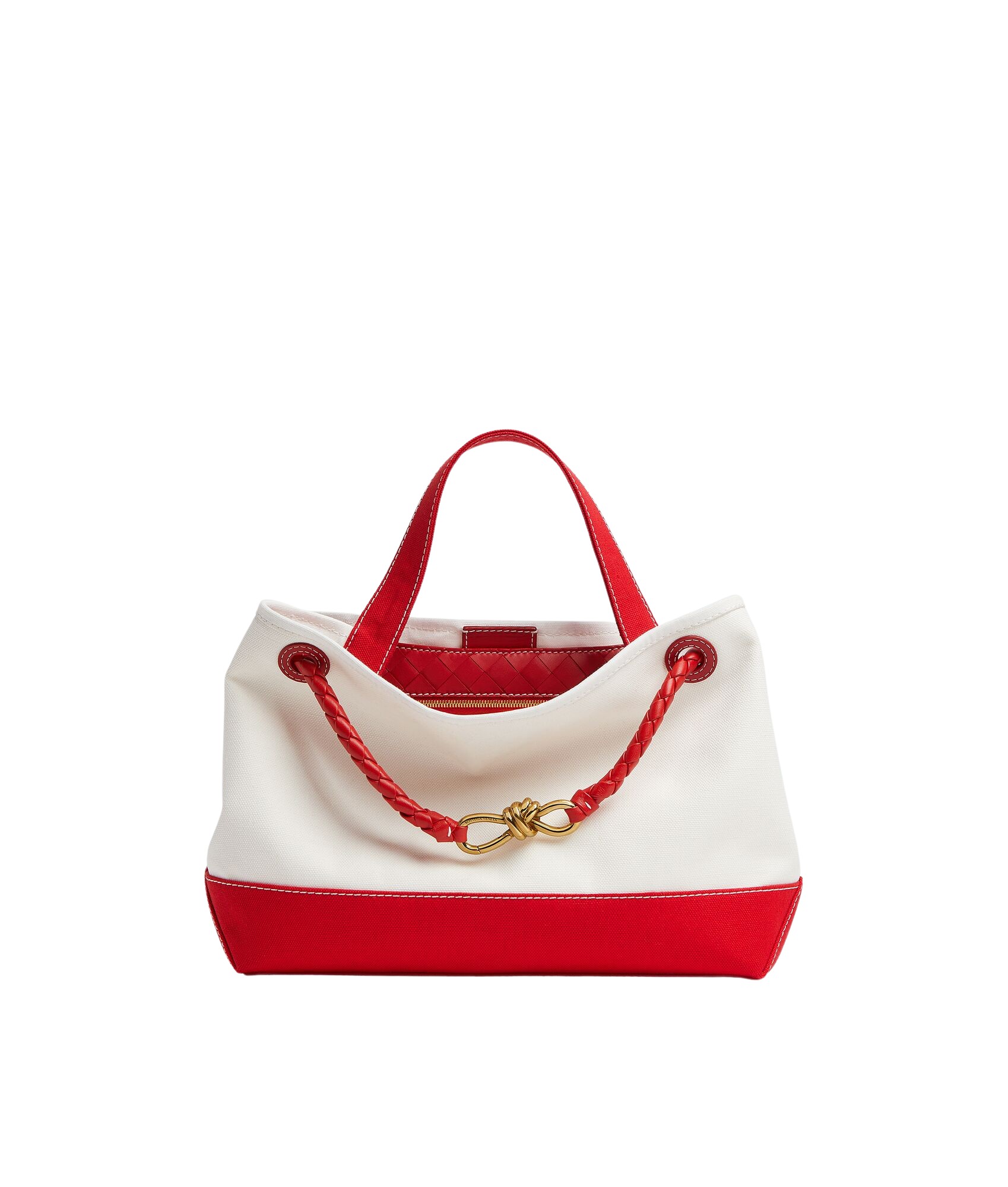 Multicolour-Womens-Andiamo-in-Whitered-coveti95847_nobg Khaite Women's Andiamo in White/red - Multicolour Totes & Top-Handle Bags - The Lotus Tote Bag - Shop at Luxury Shoes