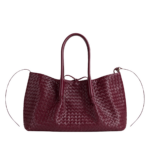Khaite Women's Large Pinacoteca in Barolo/ecru - Multicolour Totes & Top-Handle Bags - The Lotus Tote Bag - Shop at Luxury Shoes 