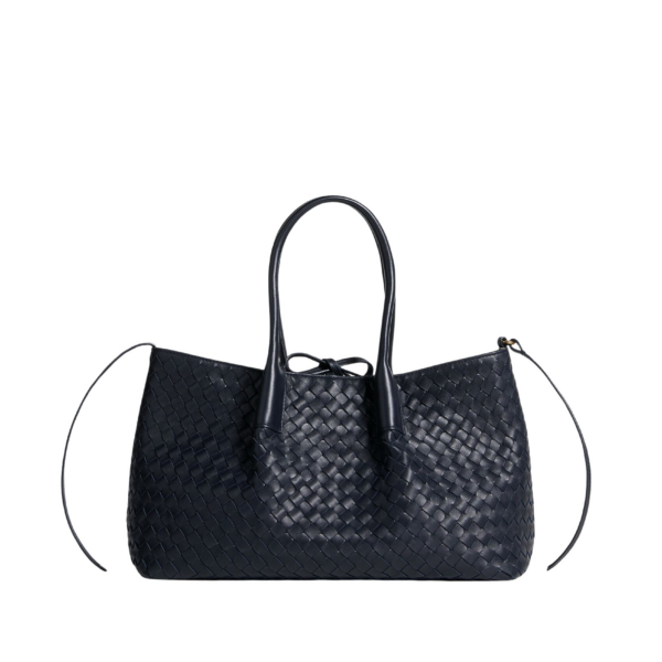 Khaite Women's Pinacoteca in Midnight/basalt - Multicolour Totes & Top-Handle Bags - The Lotus Tote Bag - Shop at Luxury Shoes 