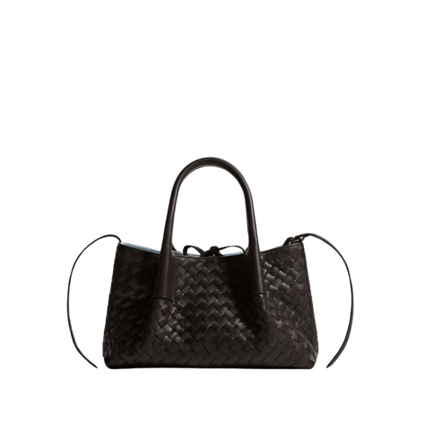 Khaite Women's Small Pinacoteca in Espresso/mineral - Multicolour Totes & Top-Handle Bags - The Lotus Tote Bag - Shop at Luxury Shoes 