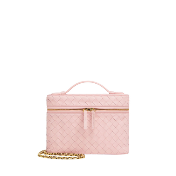 Khaite Women's Small Soft Vanity in Rose - Pink Clutch Bags - The Lotus Tote Bag - Shop at Luxury Shoes 